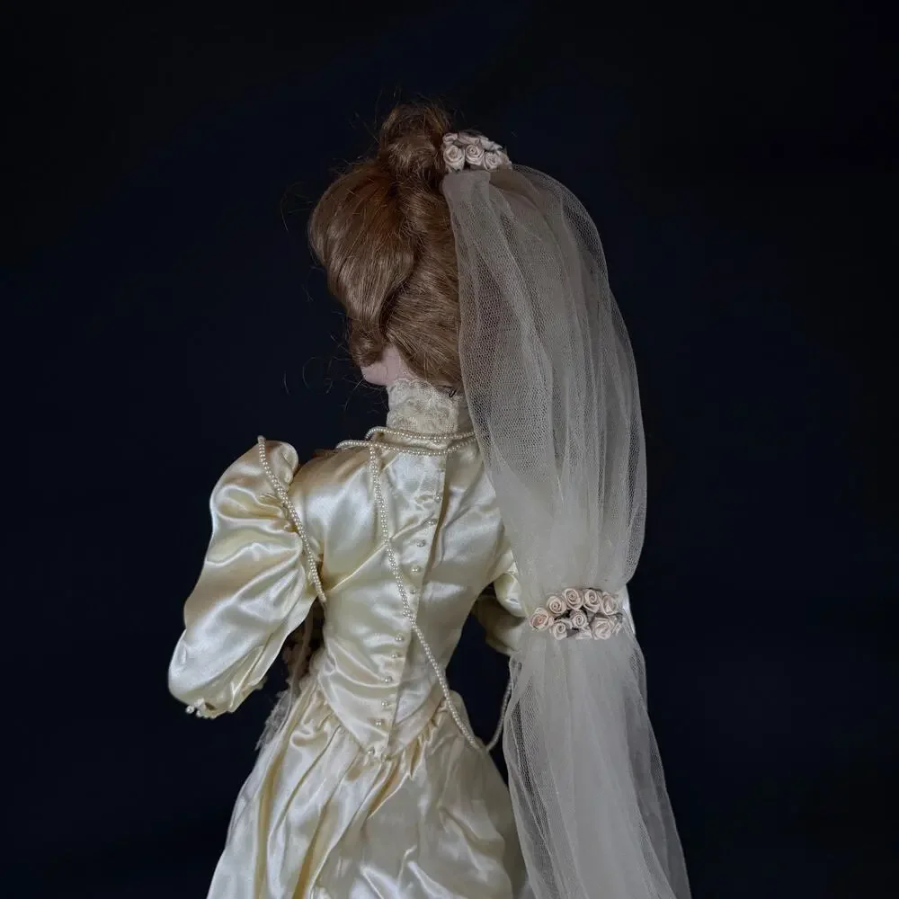 FRANKLIN HEIRLOOM GIBSON GIRL PORCELAIN BRIDE DOLL 23
